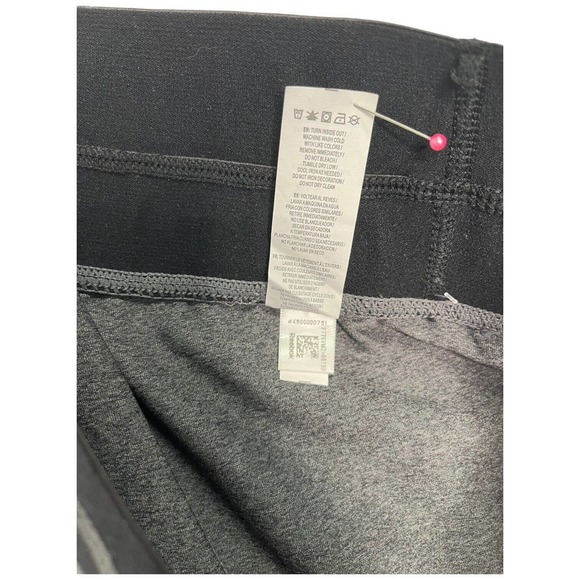 New Reebok Womens Size Small Logo Spell Out Ankle Leggings Heather Gray - Picture 12 of 13